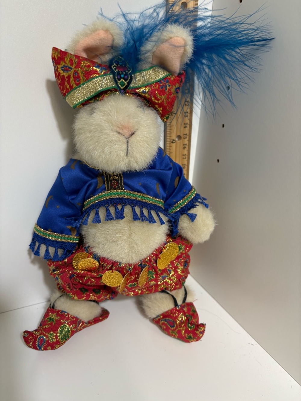 Vintage Hoppy Vanderbear The Fortune Tellers “Genie” Bunny in Blue Red Costume
